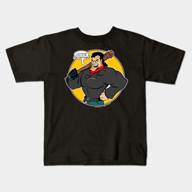 Negan and Gaston Kids T-Shirt by Dustinart